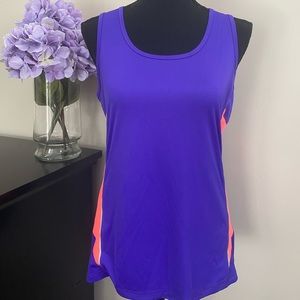 Women’s Tek Gear Purple/Orange Racerback Tank